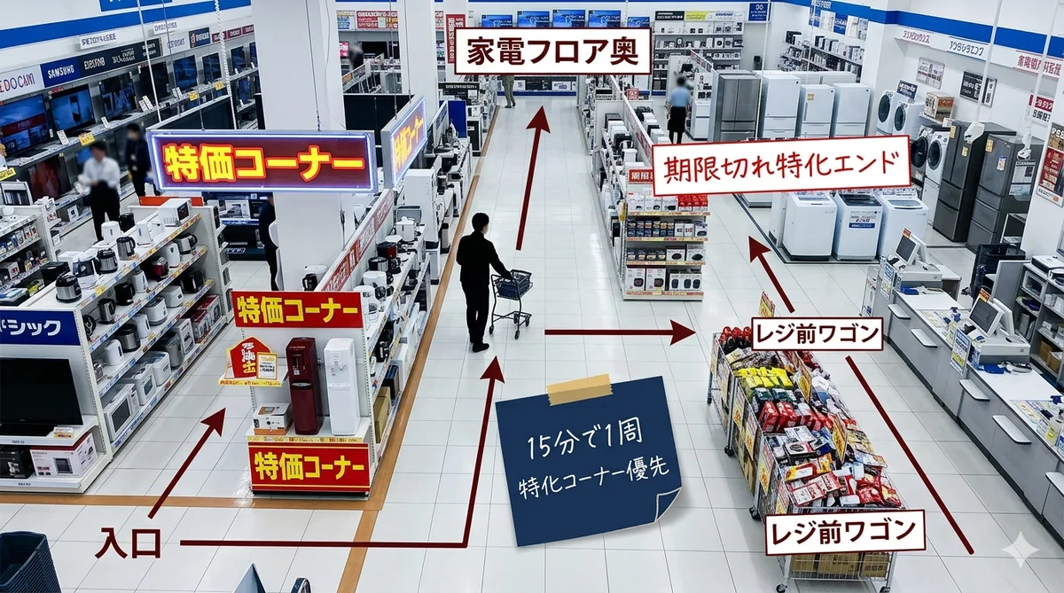期限切れコーナーで狙える4カテゴリのイメージ