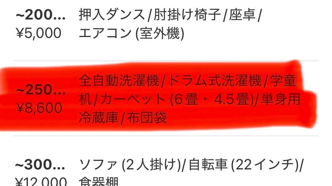 メルカリ「たのメル便」三辺合計250cm・送料¥8,600｜サイズ表より先に来た「サインする人が必要」という条件
