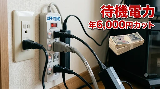 待機電力の節電イメージ