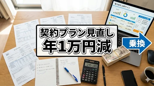 電力会社プラン見直しイメージ