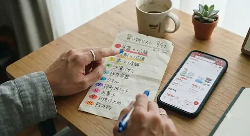 マラソン前にどうせ買うものをリスト化する実践例