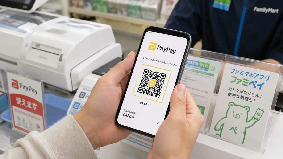 ファミマでPayPay決済（¥2,480の支払い）