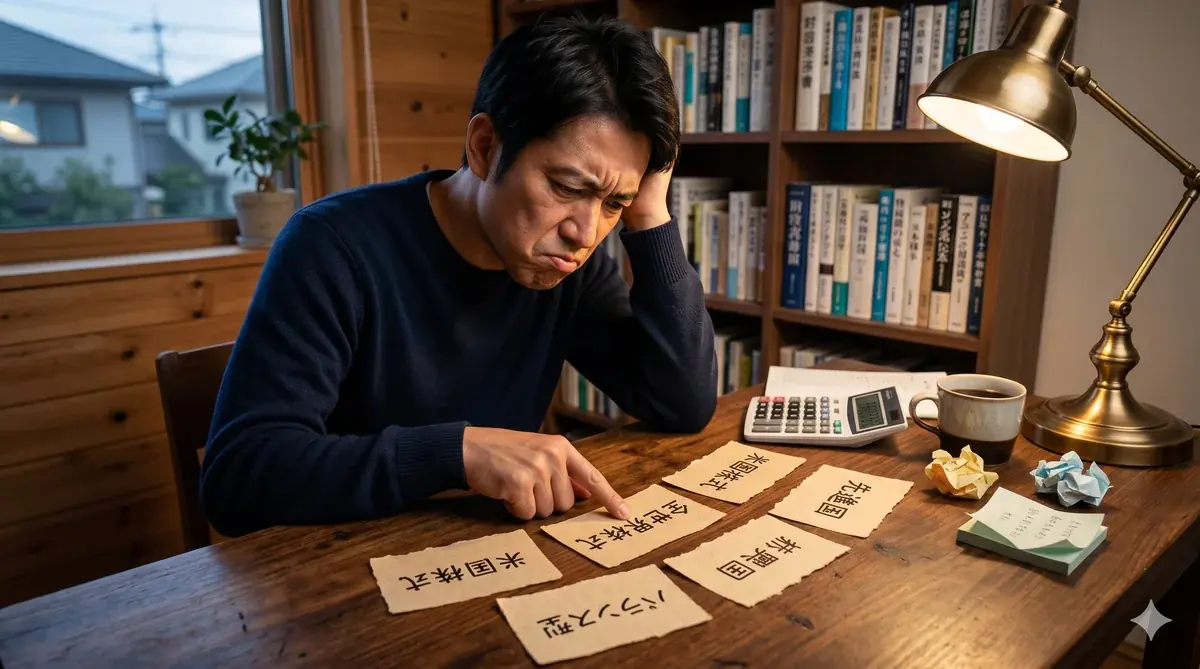 スマホで楽天証券の口座開設を進めるイメージ