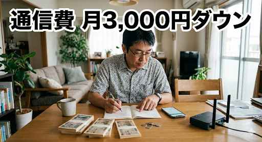 通信費を月3,000円下げる5つの見直しポイント|スマホ・Wi-Fi・サブスク