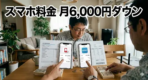 スマホ格安SIM乗り換えイメージ