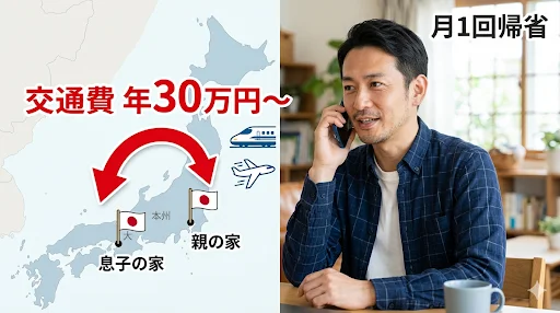 親と離れて住んでる場合の備え方
