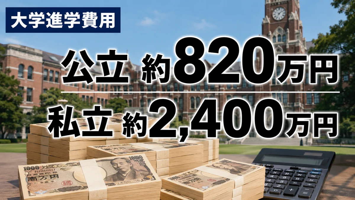 大学進学まで総額いくら？