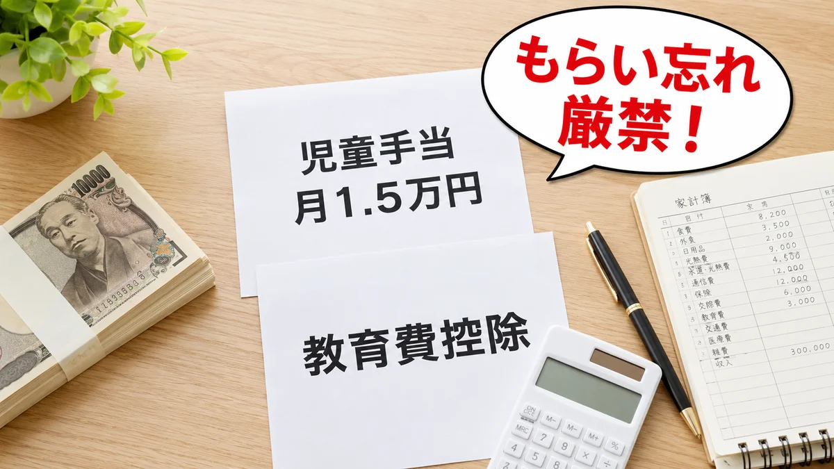 児童手当・教育費控除をフル活用できてる？
