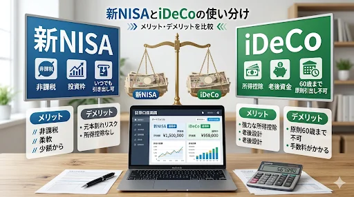 新NISA・iDeCoの使い分け